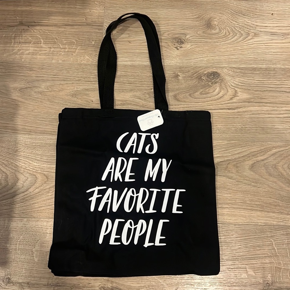 Cats are my favourite people tote